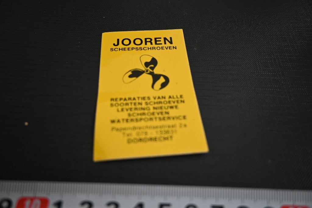 sticker Dordrecht Jooren scheepsschroeven  JD671, Verzamelen, Ophalen, Zo goed als nieuw