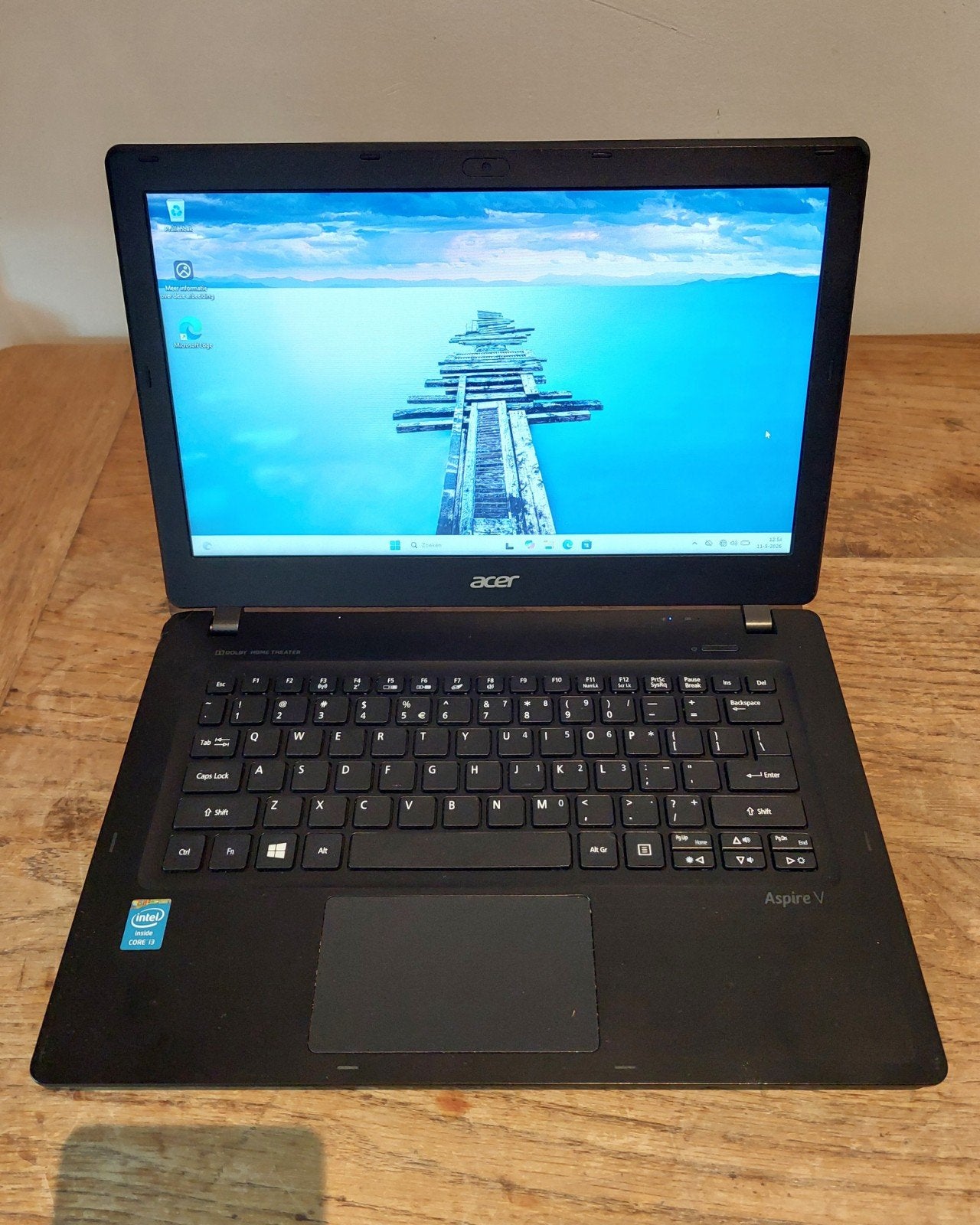 Acer Aspire V3-371 laptop | Windows 11 | 120GB SSD, Gebruikt, 2 tot 3 Ghz, Qwerty, 8 GB