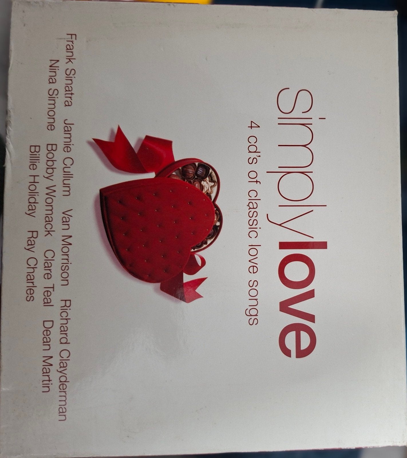 Simply Love: 4 CD's Classic Love Songs (Frank Sinatra e.a.), Ophalen of Verzenden, Zo goed als nieuw, Pop, Boxset