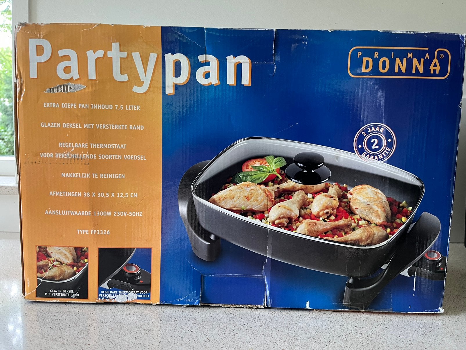 Partypan (elektrisch), Ophalen, Nieuw