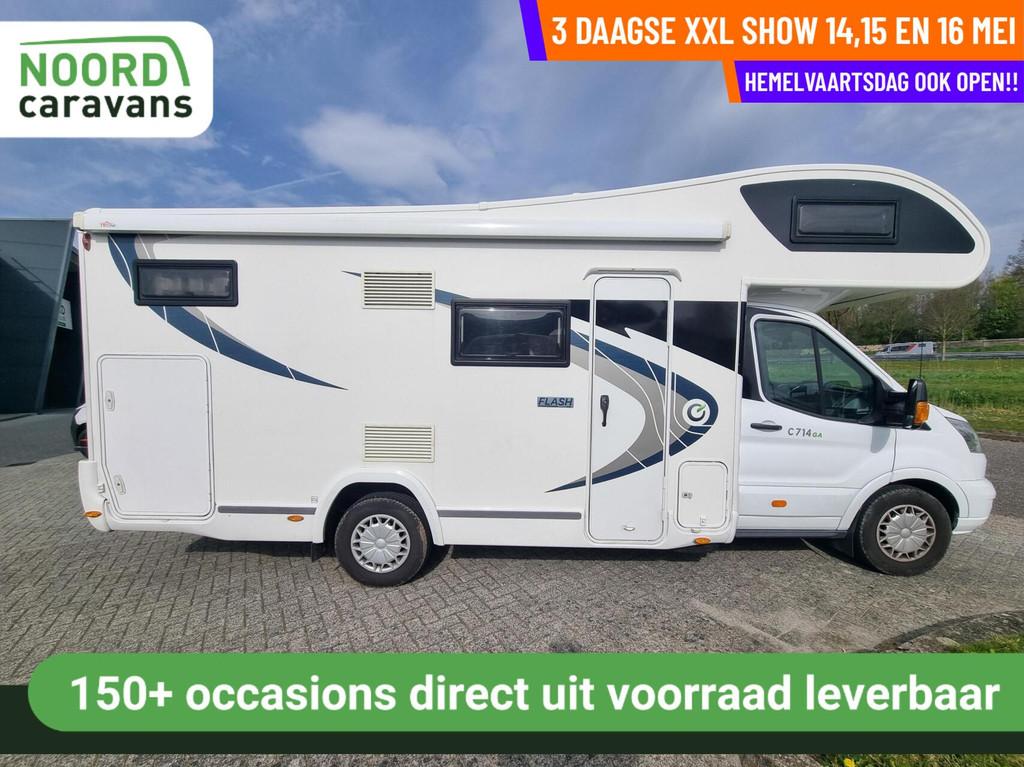 Chausson C714GA FLASH / 6 PERSOONS RDW + AIRCO +LUCHTVERING, Diesel, Elektrische ramen, Koelkast, Half-integraal