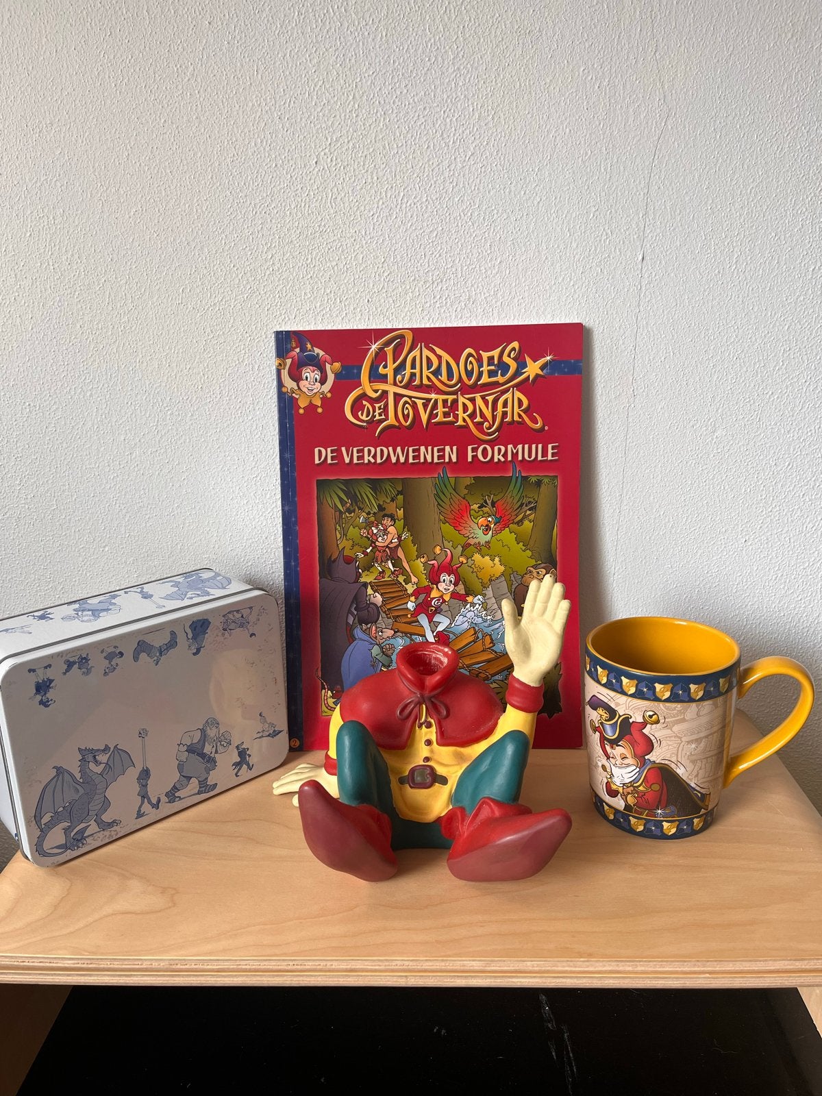 Efteling set: Pardoes boek, Lange Jan spaarpot, mok, blik, Ophalen of Verzenden, Zo goed als nieuw