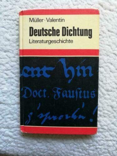 Valentin, Müller - Deutsche Dichtung - Literaturgeschichte, Ophalen of Verzenden, Gelezen, Gerold Valentin, Friedrich Müller