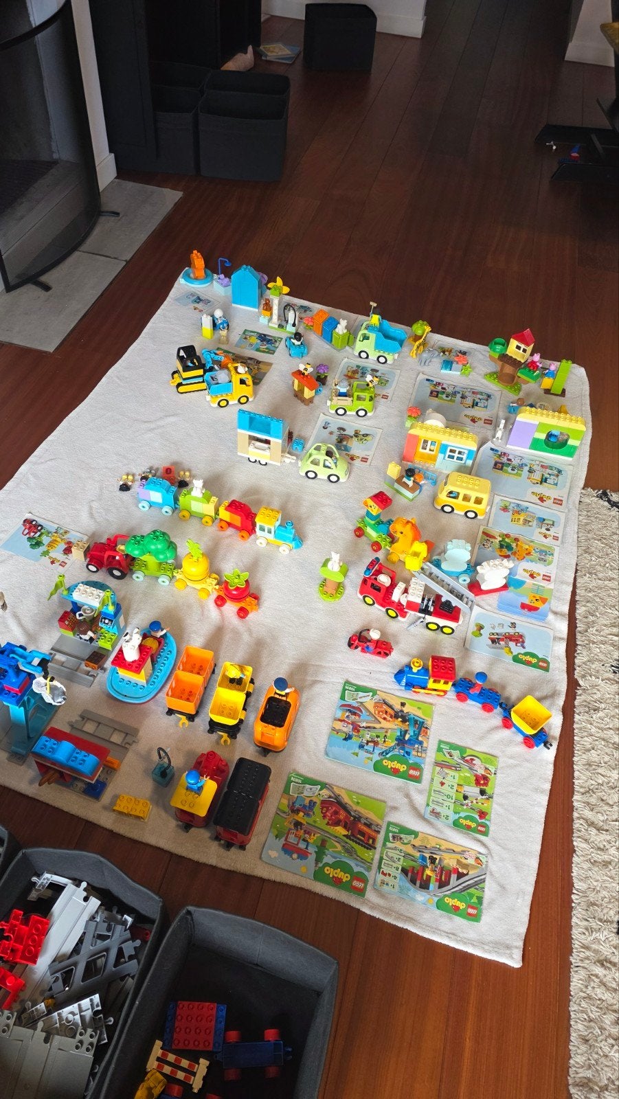 Grote collectie LEGO Duplo met boekjes, Kinderen en Baby's, Ophalen, Zo goed als nieuw