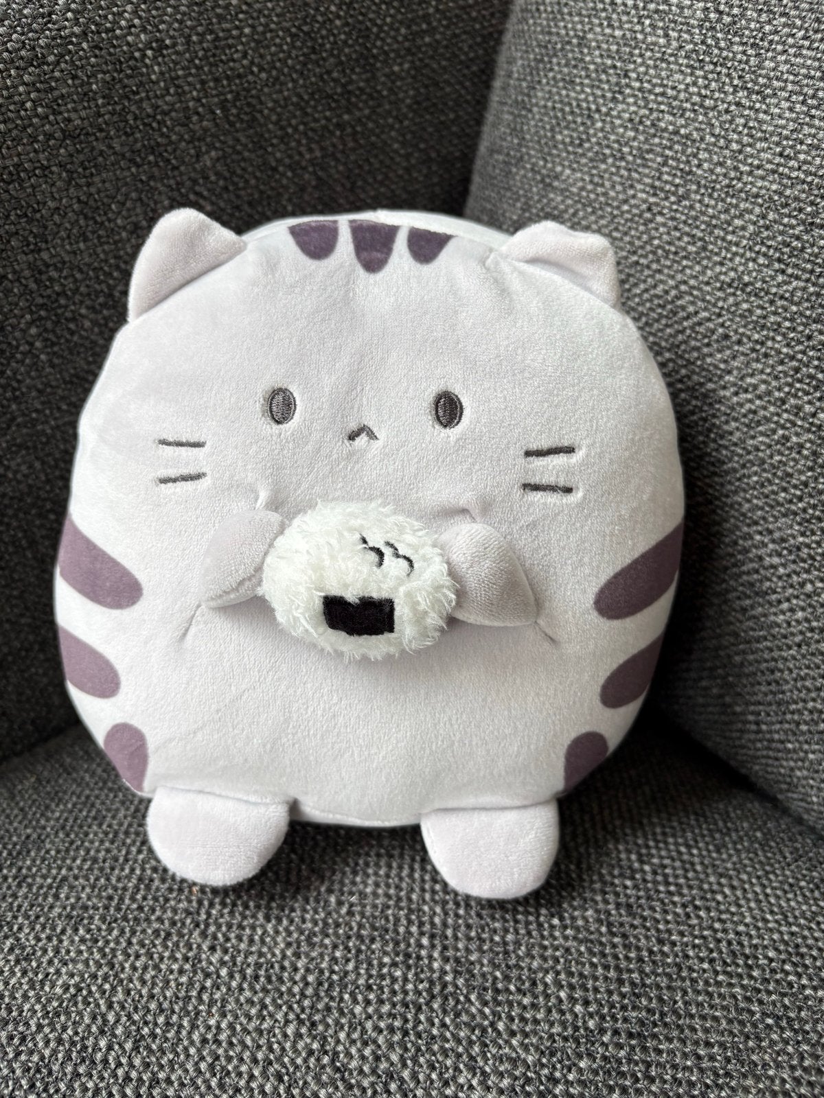 Miniso Kat Knuffel, Overige merken, Overige karakters, Grijs, Ophalen of Verzenden