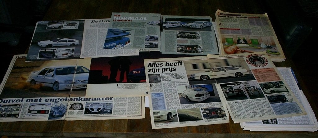 Ford Sierra RS Cosworth Type 1 en Type 2, Verzenden, Zo goed als nieuw, Ford