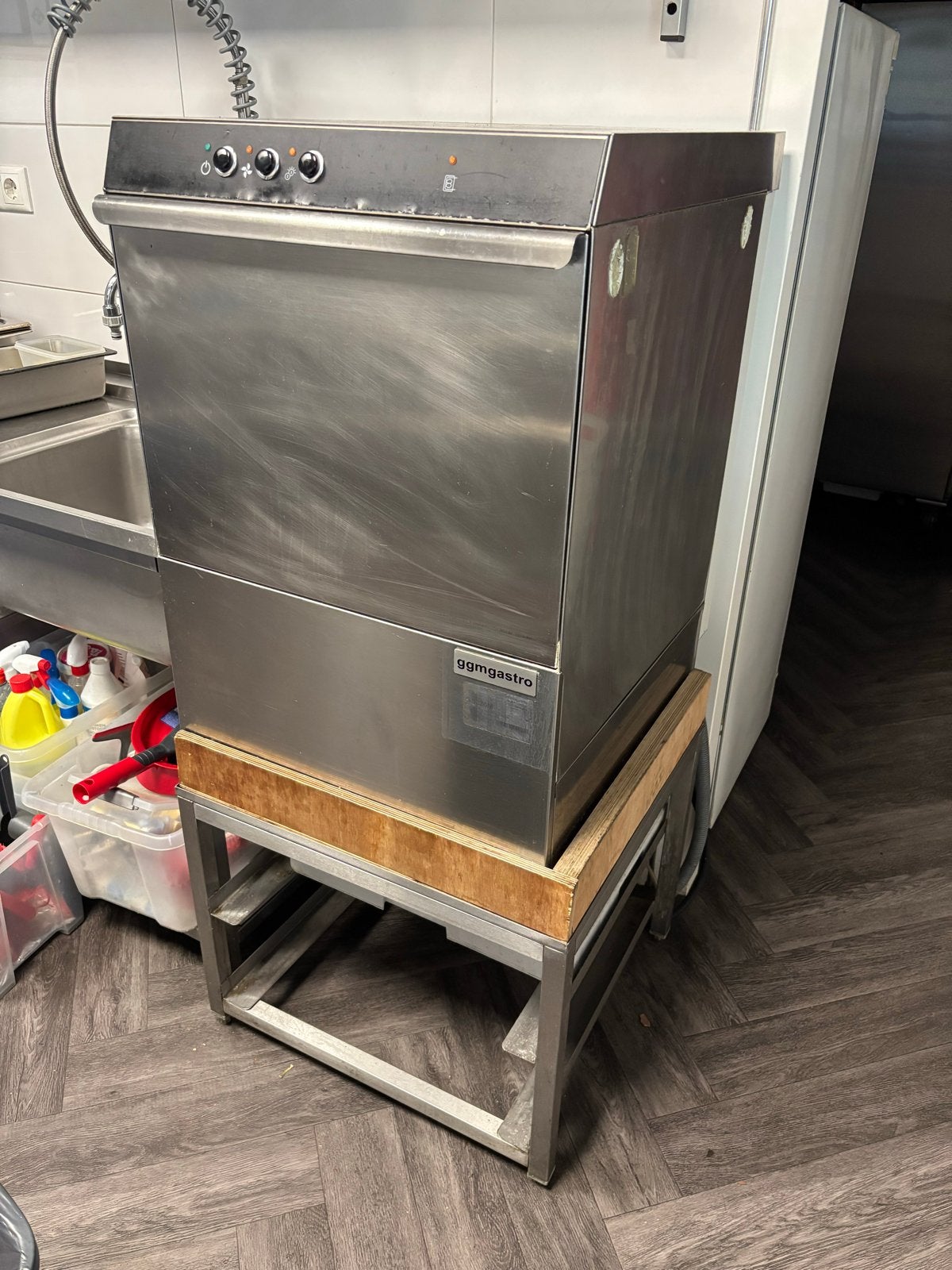 Professionele Vaatwasser GGMgastro - 2 min programma, kracht, Ophalen, Gebruikt, Kort programma, 85 tot 90 cm