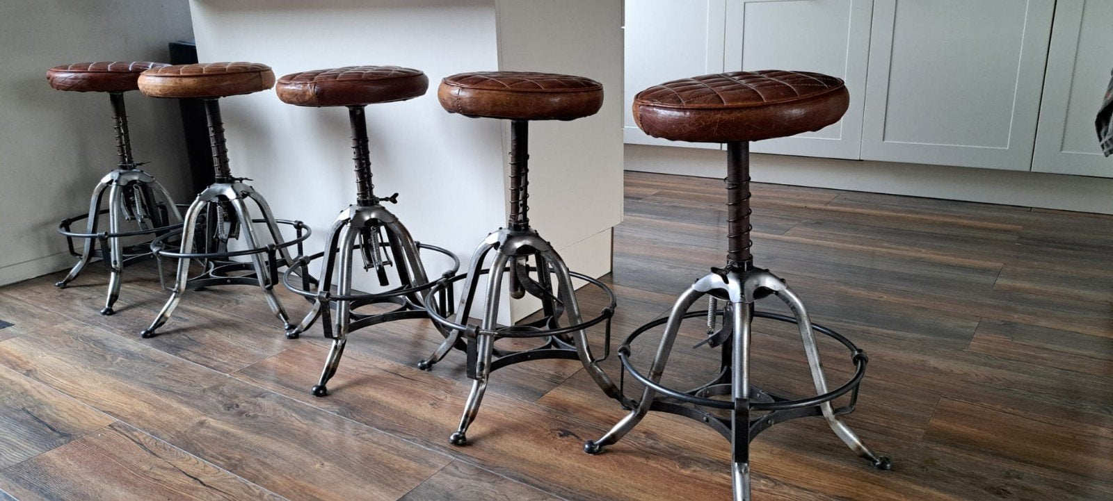 Vintage krukken 5 stuks prijs per stuk, 5 krukken of meer, Ophalen, Gebruikt, 60 tot 90 cm