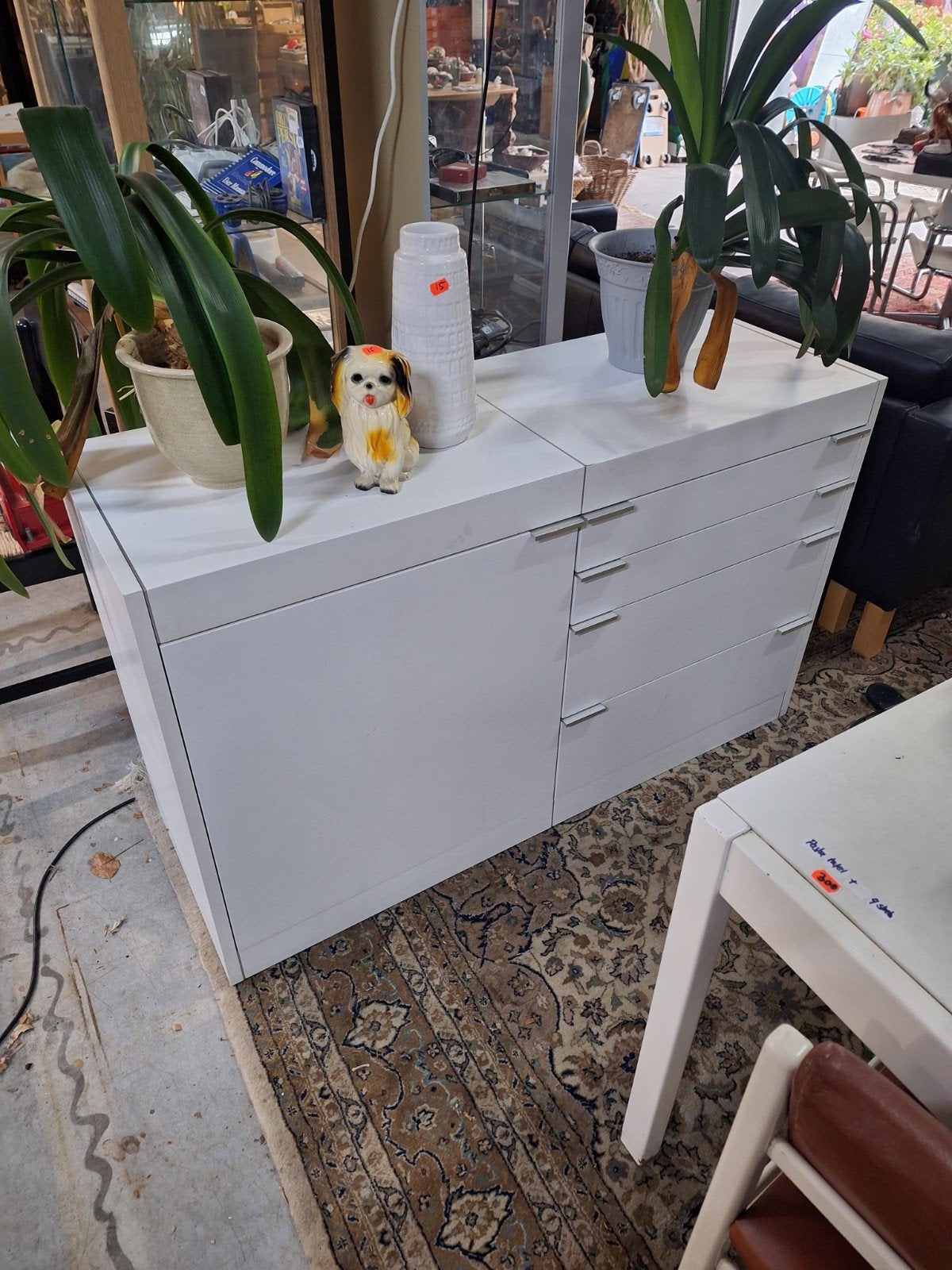 Witte Pastoe Kast met Lades en Deuren, Huis en Inrichting, Kasten | Dressoirs, Ophalen, 100 tot 150 cm, Pastoe, Modern, Tijdloos