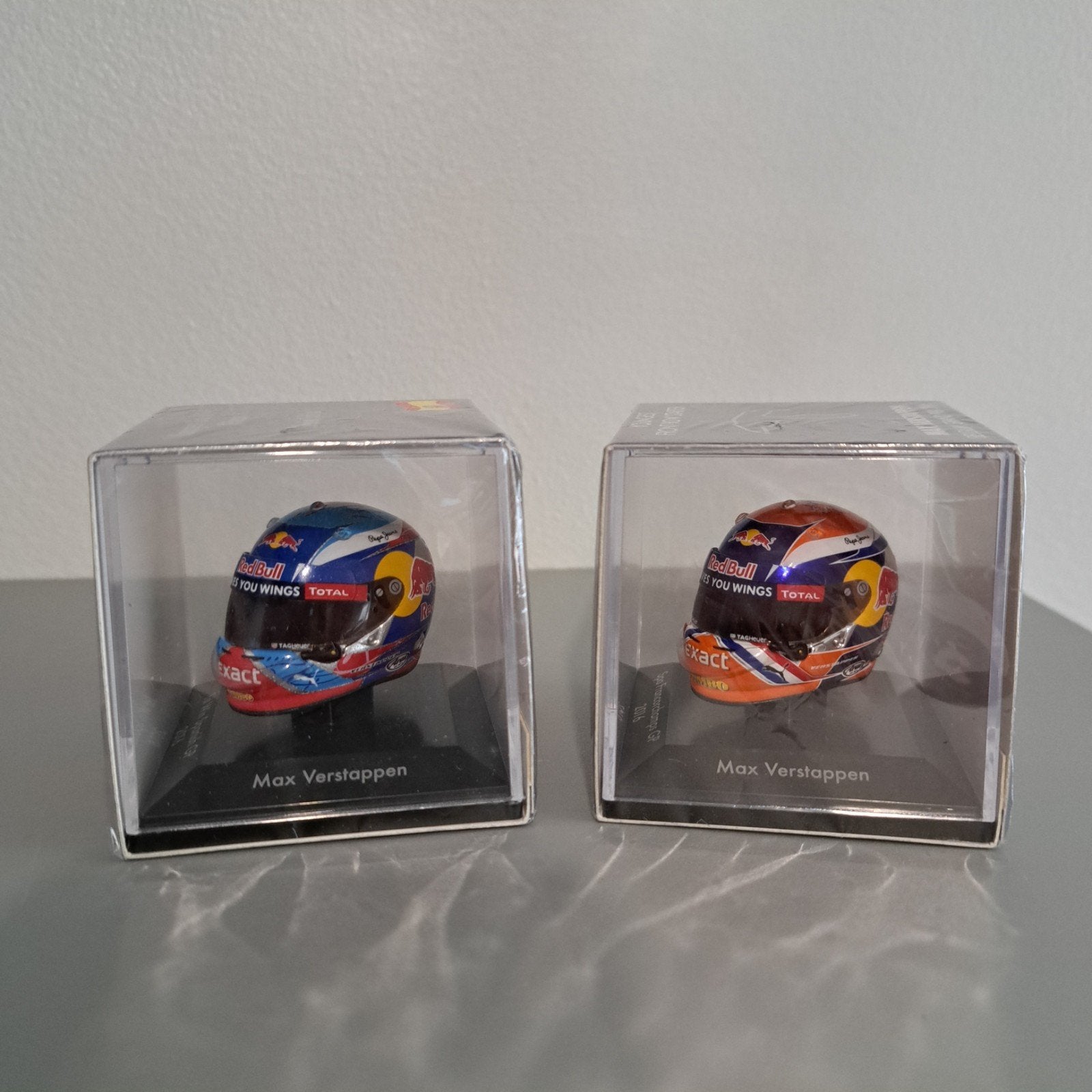🟠 2 x Max Verstappen helm schaal 1:8 🏁, Ophalen of Verzenden, Nieuw, Formule 1