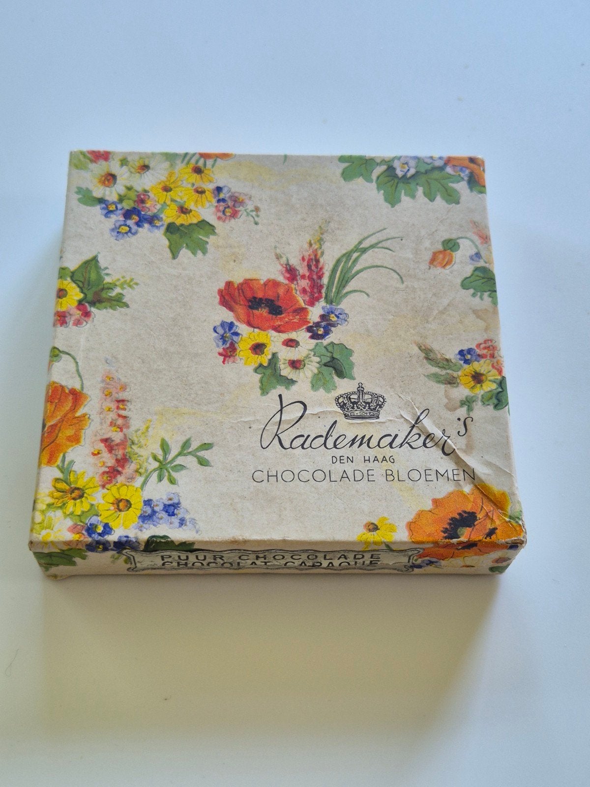 Vintage Rademaker's Chocolade Bloemen Doosje., Ophalen of Verzenden
