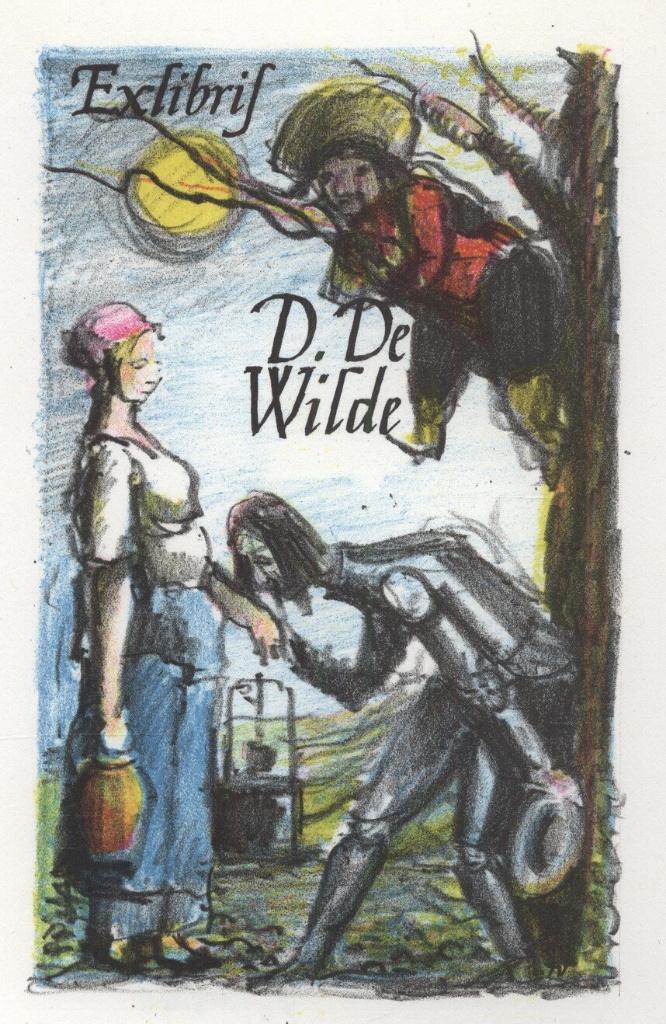 1077 Ex Libris België : Raymond Verstraeten, 1966, Antiek en Kunst, Verzenden