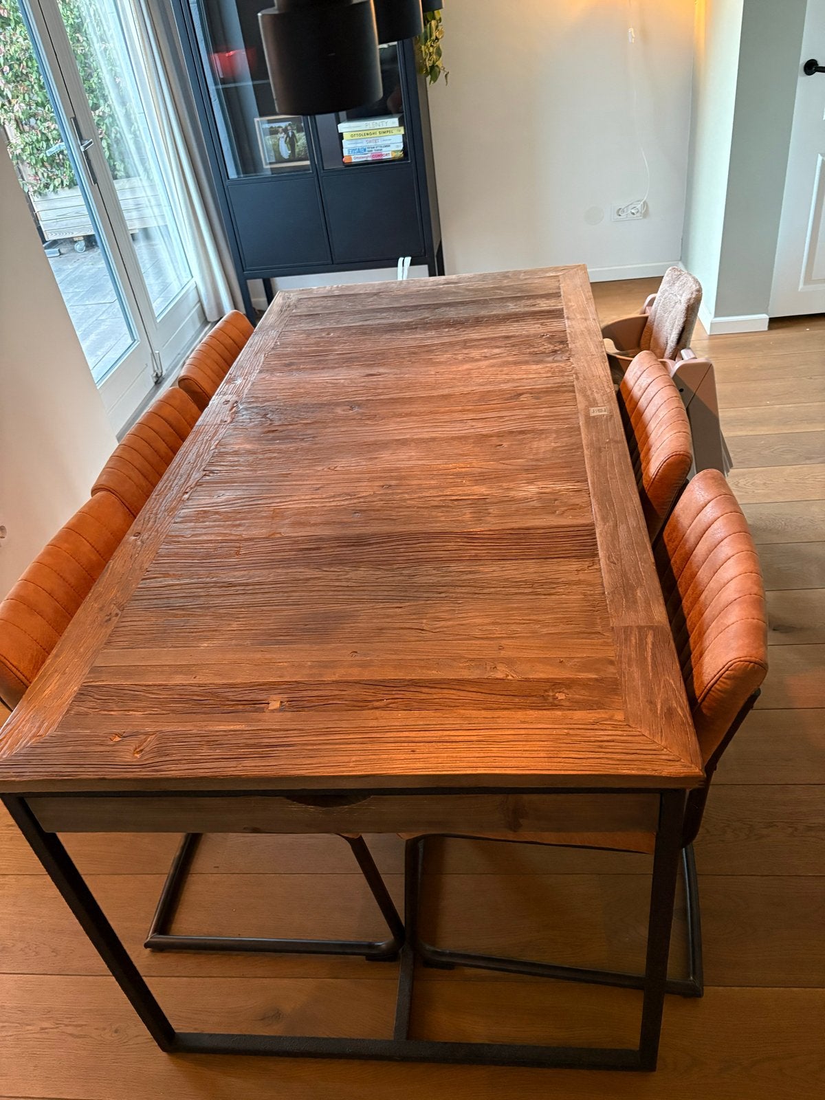 Riviera Maison Shelter Island tafel 180x90cm, Ophalen, 50 tot 100 cm, Zo goed als nieuw, Vijf personen of meer
