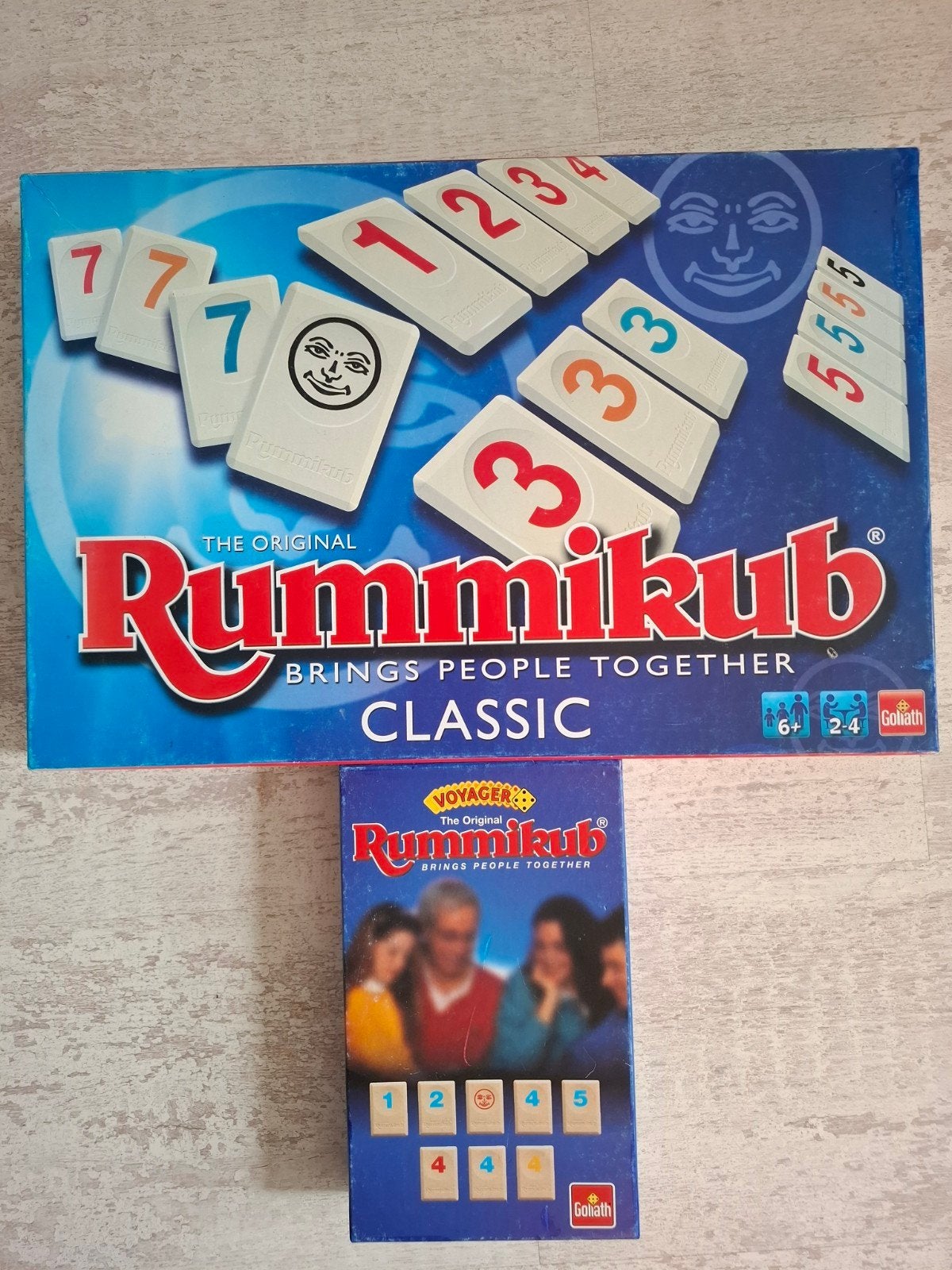 RUMMIKUB spel grote of kleine reis versie, Een of twee spelers, Ophalen of Verzenden, Zo goed als nieuw