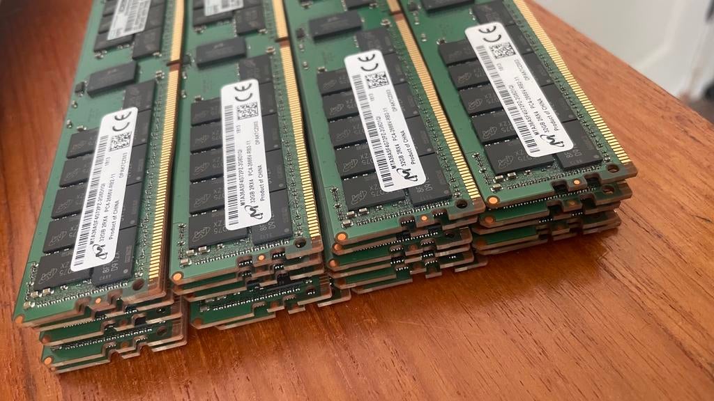 768GB HPE SmartMemory Kit (24x32GB) - DDR4-2666-V-R 2Rx4, Ophalen of Verzenden, Zo goed als nieuw, DDR4, 32 GB