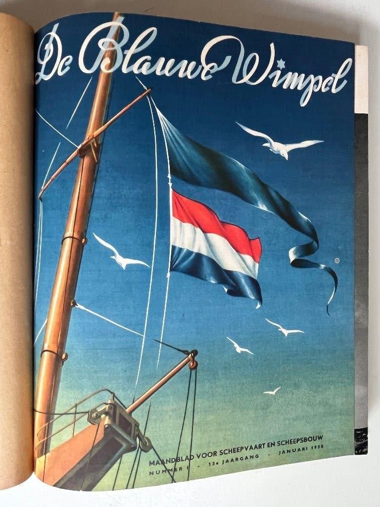 De Blauwe Wimpel jaargang 1958, Ophalen of Verzenden, Gelezen, Diverse auteurs