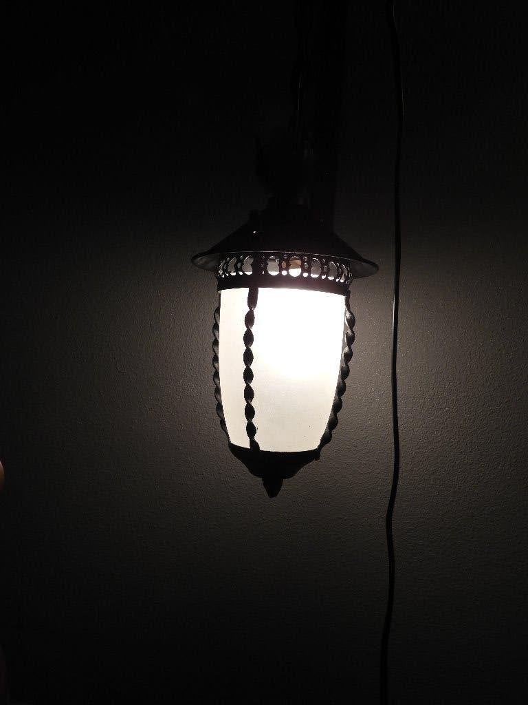 plafondlamp, Vintage, Zwart, Zo goed als nieuw, Plafondlamp