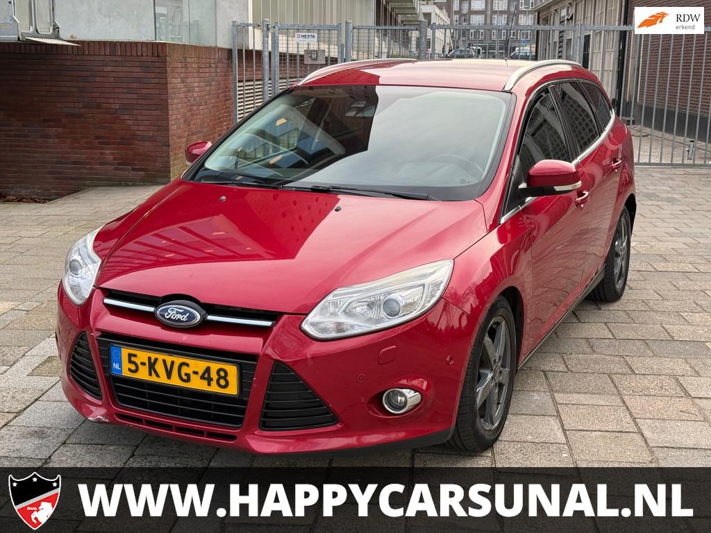 Ford Focus Wagon 1.6 TDCI ECOnetic Lease Titanium,NAVI, Euro 5, Stof, Gebruikt, Zwart