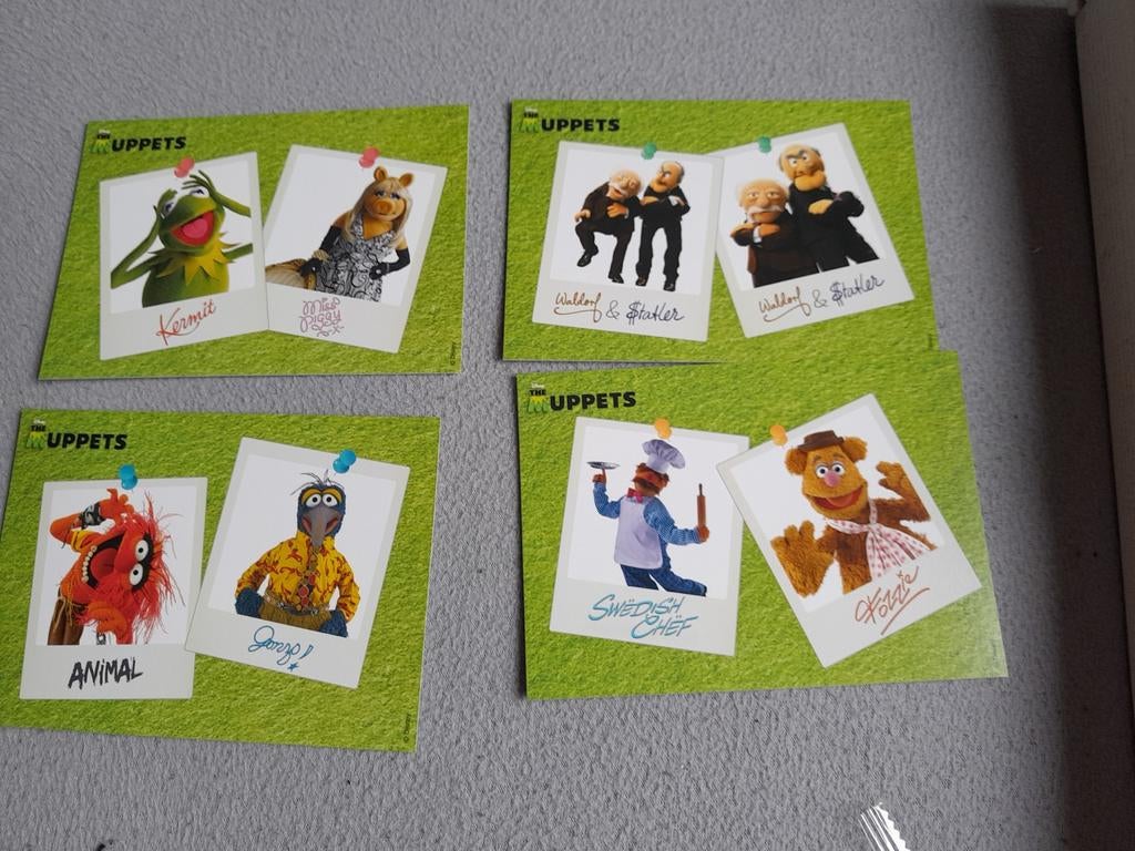 Muppets Albert Heijn spaarkaartjes - 4 stuks, Ophalen of Verzenden, 1980 tot heden, Ongelopen