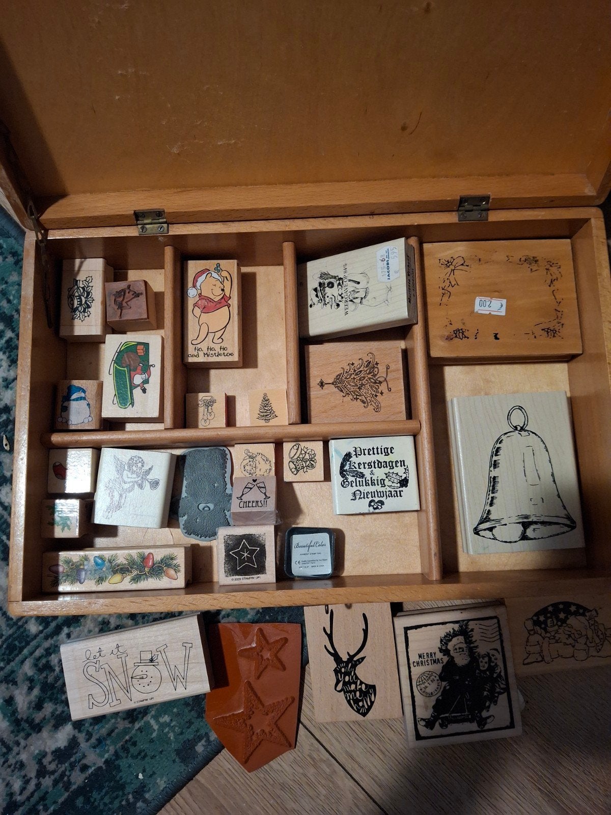 Kerststempels in kist voor maar 12,50, Ophalen, Clearstamp