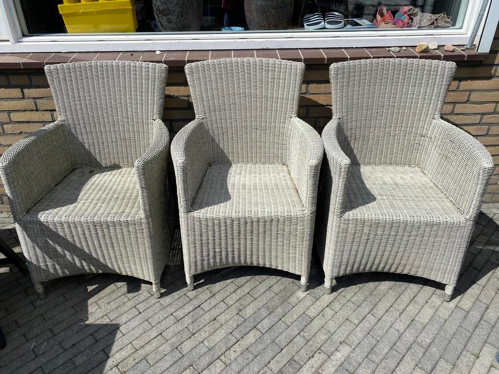 3 tuinstoelen, Tuin en Terras, Ophalen, Kunststof