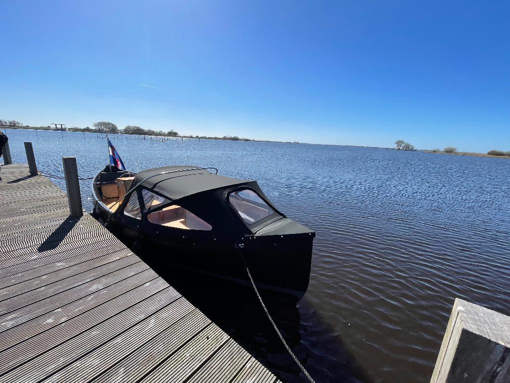 Unieke Stalen Sloep te koop (Ligplaats Terhorne), Watersport en Boten, Sloepen, Ophalen, Gebruikt, Staal, Binnenboordmotor