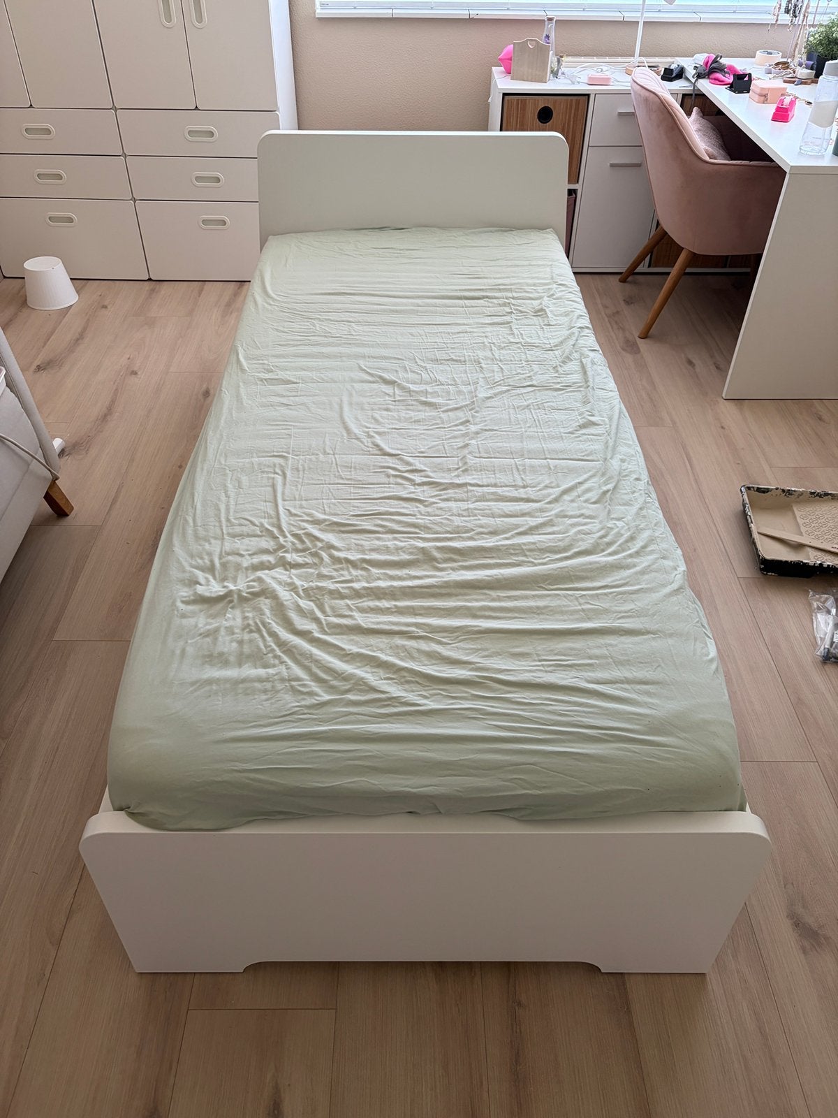 Ikea bed 90x200, Ophalen, Gebruikt, 90 cm, Eenpersoons