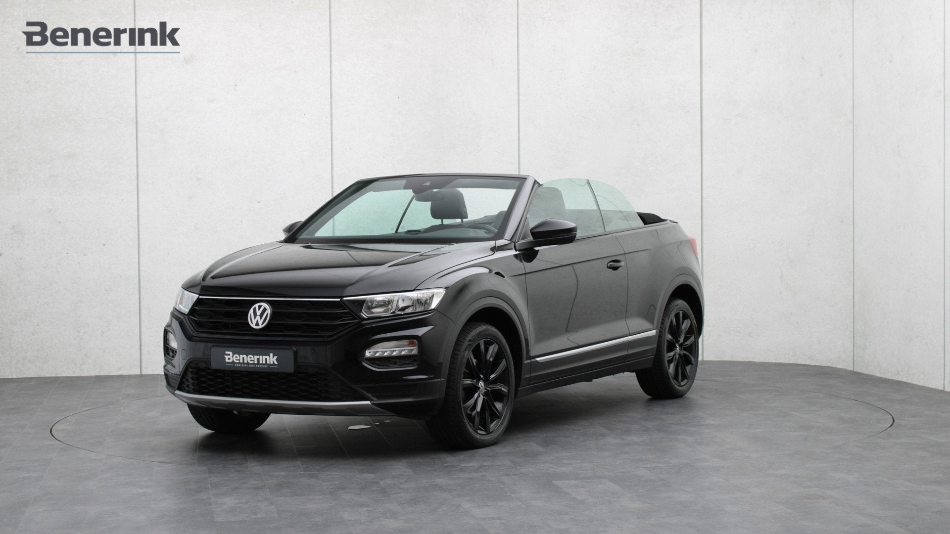 Volkswagen T-Roc Cabrio 1.5 TSI Style | DSG | Navigatie | PD, Auto's, 12 maanden, Zwart, 4 cilinders, Zwart