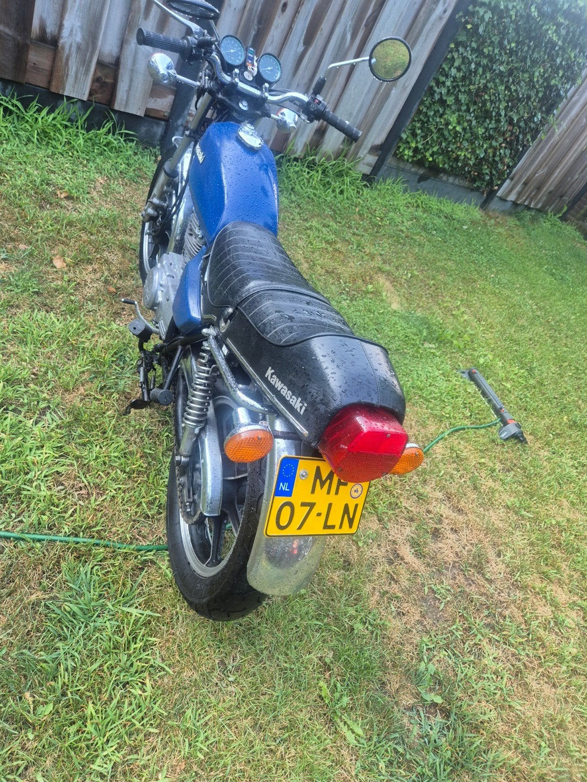 kawasaki z250 uit 1982, Ophalen