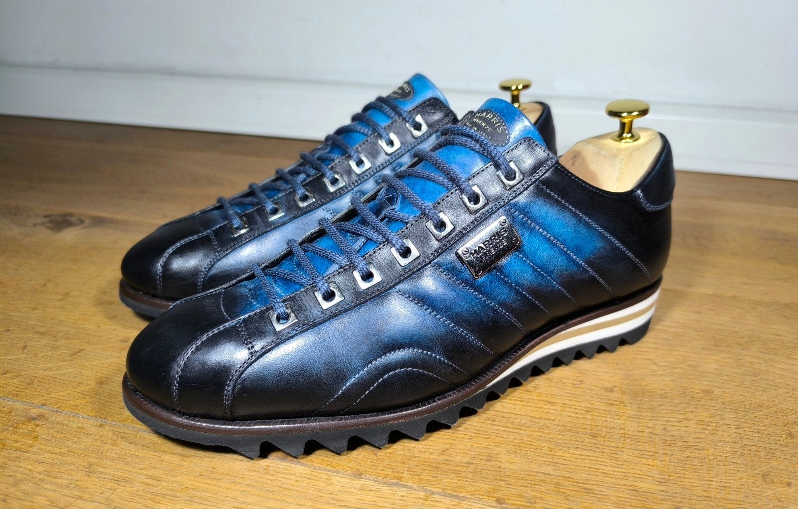 Harris Firenze exclusieve herenschoenen maat 7,5 / 41,5, Kleding | Heren, Schoenen, Ophalen, Harris, Blauw, Zo goed als nieuw