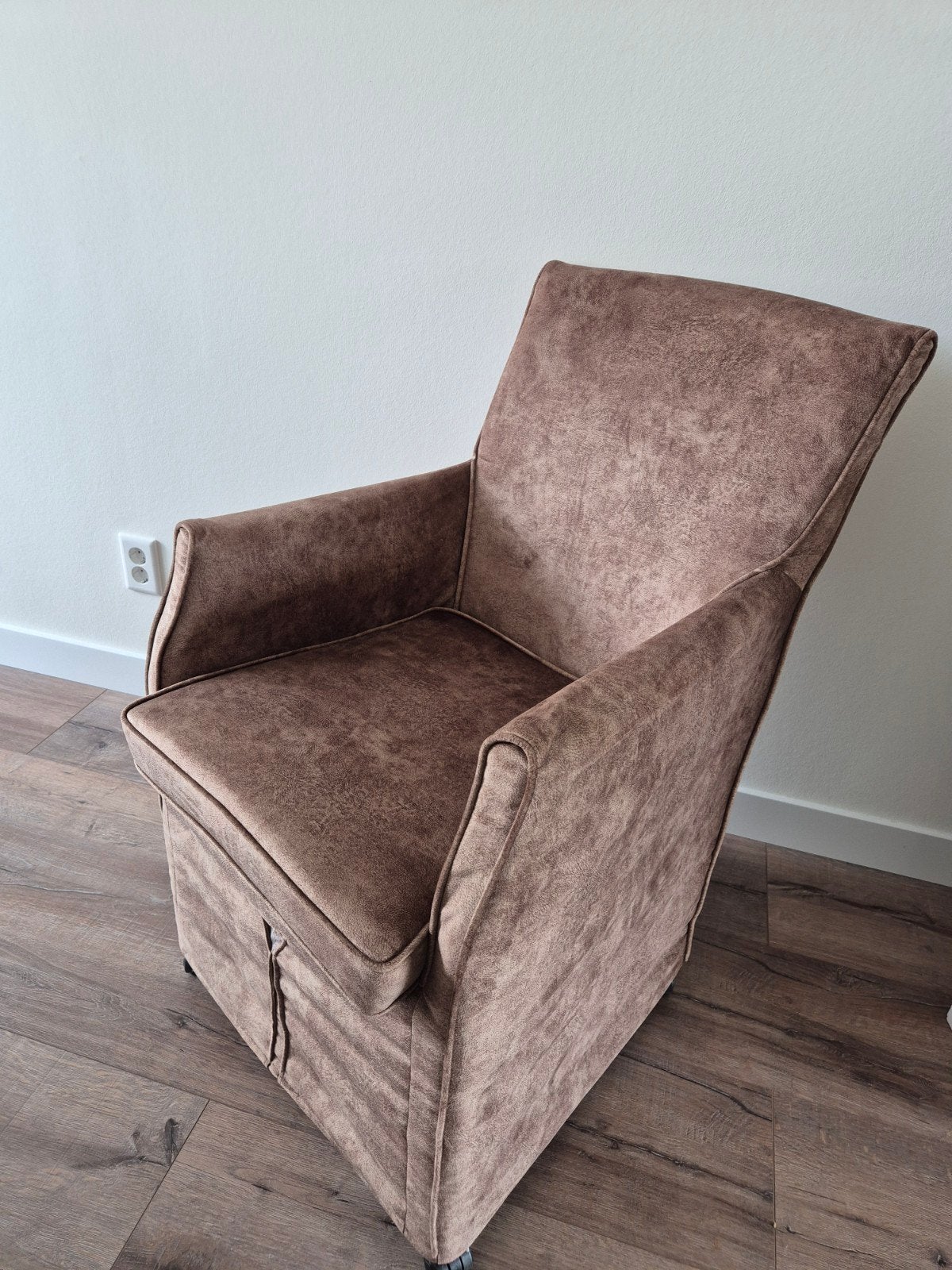 6x luxe bruine stoelen Rofra eetkamerstoelen bruin, Minder dan 75 cm, Ophalen of Verzenden, Stof, 50 tot 75 cm