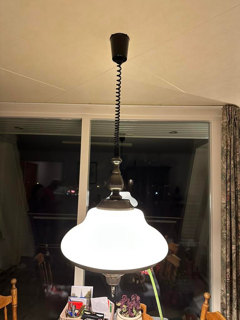Hanglamp tin, Ophalen of Verzenden, Zo goed als nieuw, Overige materialen, 50 tot 75 cm