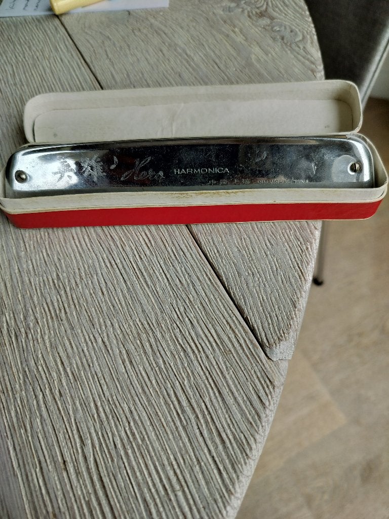 Mondharmonica Hero, Gebruikt, C-mondharmonica, Ophalen of Verzenden, Met koffer of doosje