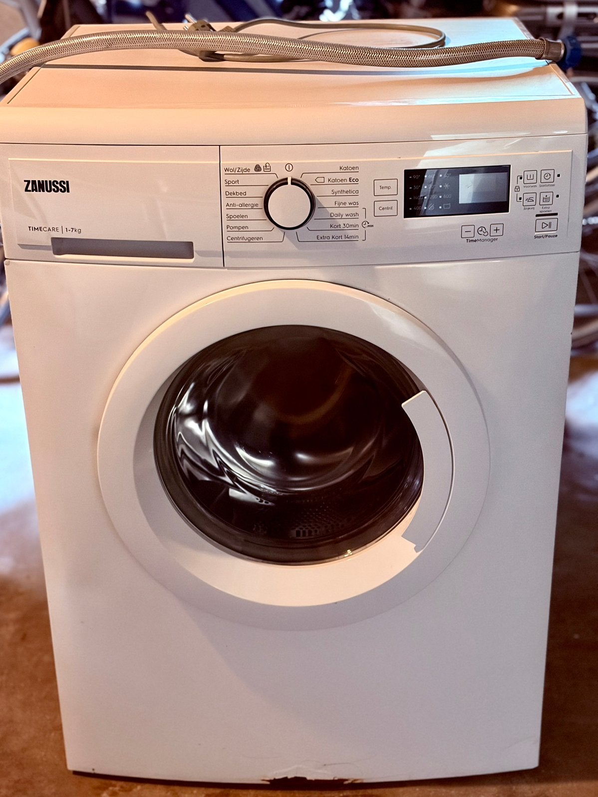 Zanussi wasmachine, Witgoed en Apparatuur, Wasmachines, Ophalen, Gebruikt, 1200 tot 1600 toeren, 85 tot 90 cm