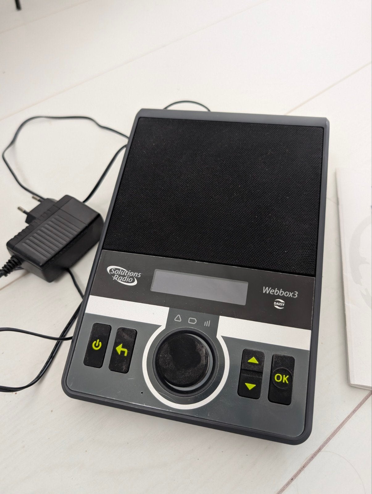 Webbox 3 Solutions Radio met afstandsbediening en adapter, Ophalen of Verzenden, Gebruikt, Radio