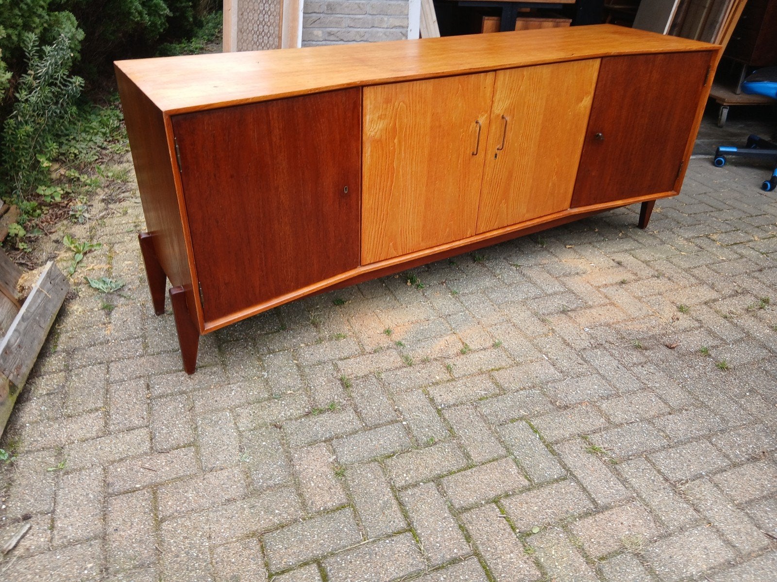 retro mid century lowboard dressoir, Ophalen, Huis en Inrichting