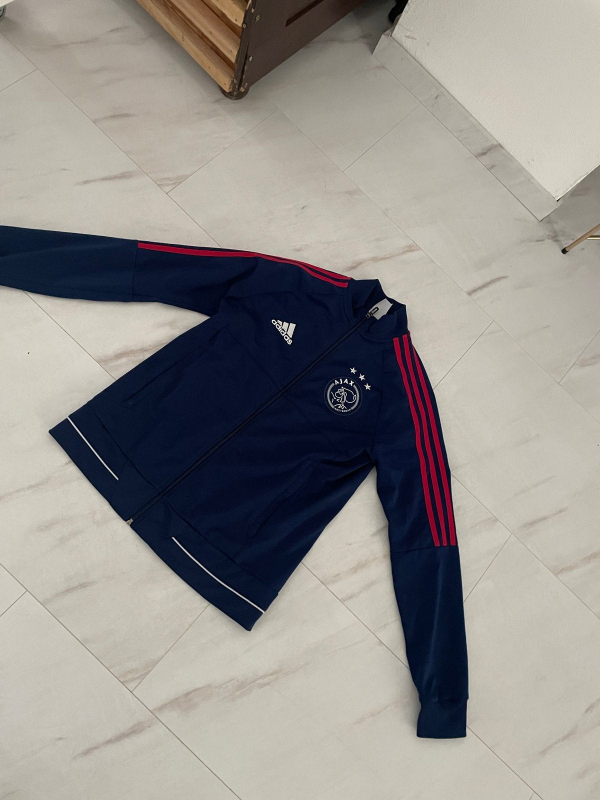 Adidas Ajax trainingsjack maat 164 (13-14 jaar), Verzenden, Gebruikt, Jongen of Meisje, Jas