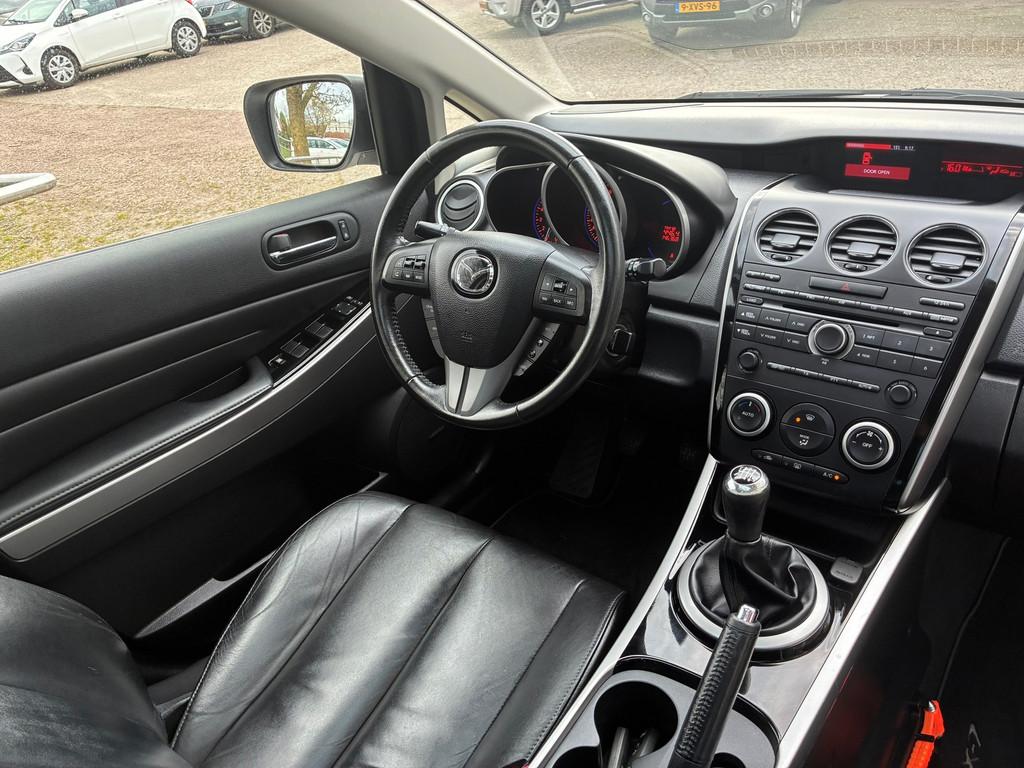 Mazda CX-7 2.3 DISI GT-L | Schuif/kantel + Leder + Cruise +, 1450 kg, Euro 5, Gebruikt, Zwart