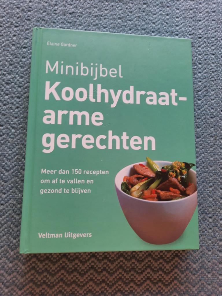 Minibijbel Koolhydraatarme Gerechten - Elaine Gardner, Boeken, Zo goed als nieuw, Gezond koken, Elaine Gardner, Overige gebieden