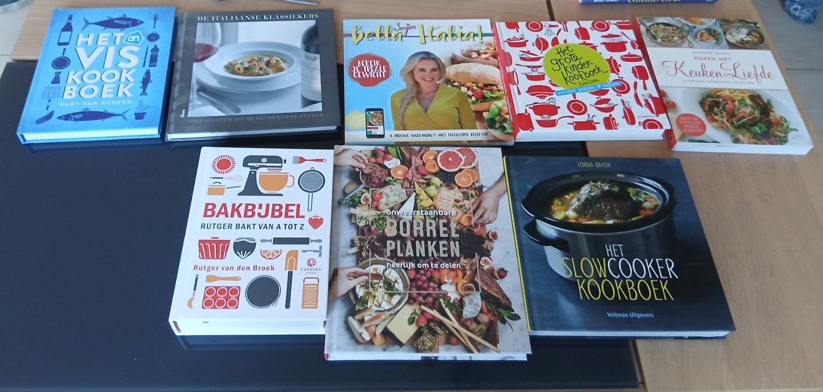 kookboeken (8 stuks), Ophalen