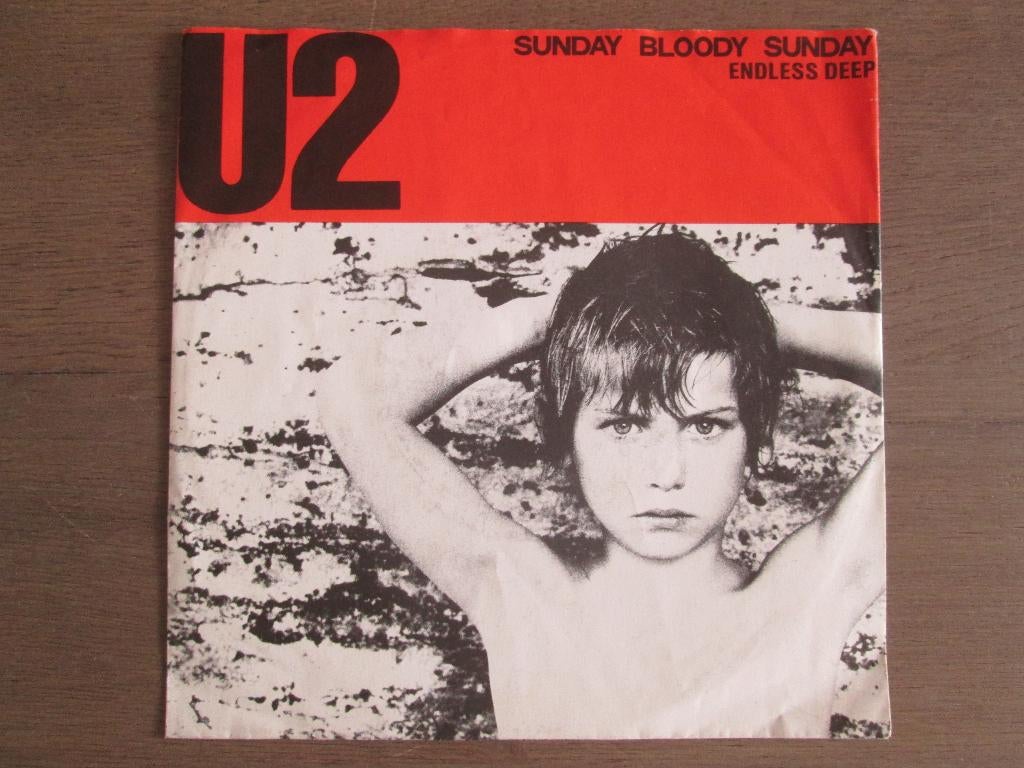 U2 - Sunday Bloody Sunday / Endless Deep, Inclusief binnenhoes, Verzenden, Gebruikt, Pop