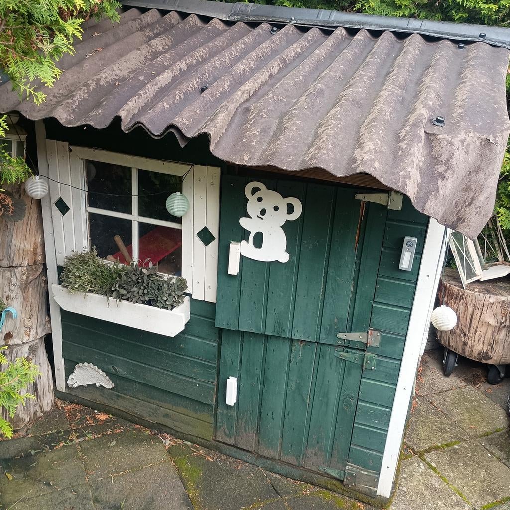 Houten speelhuisje, Tuin en Terras, Ophalen of Verzenden, Gebruikt, Schuur