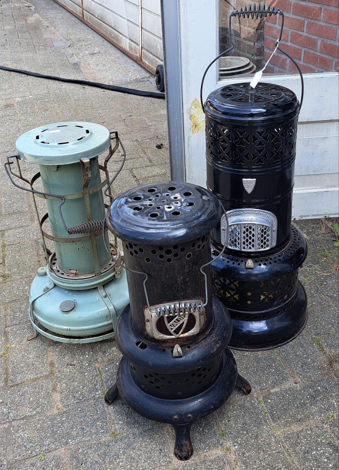 Vintage petroleumkachels - Set van 3. Per stuk 100 euro of e, Ophalen