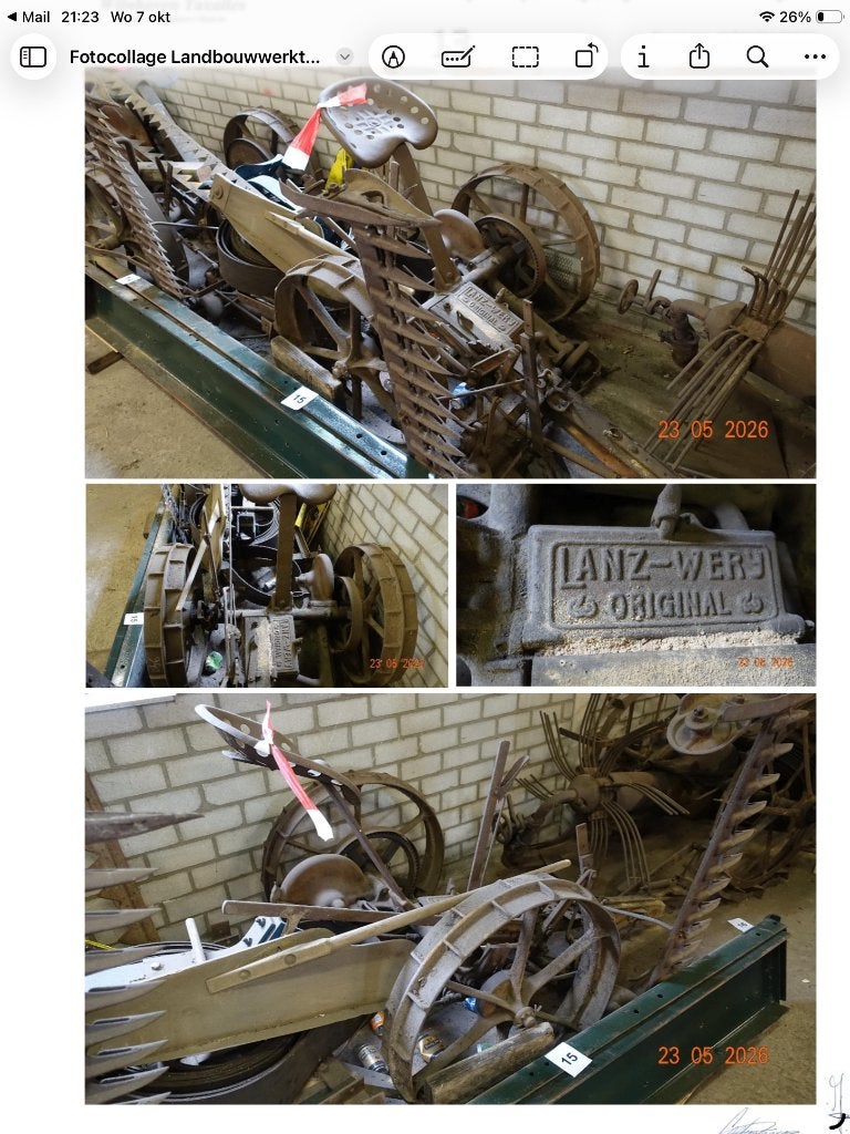 Maaimachine Lanz, Ophalen