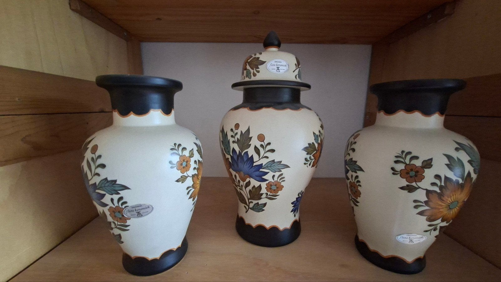 Gouda Plateel Vazen Set - Bloemen Decoratie, Ophalen