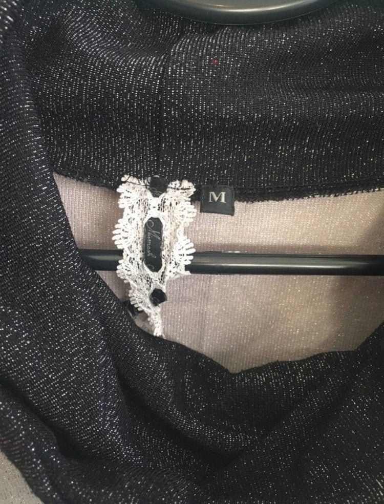 Coltrui goud zwart met glitters en patroon S / M, Kleding | Dames, Ophalen of Verzenden, Gedragen, Maat 36 (S), Meerkleurig