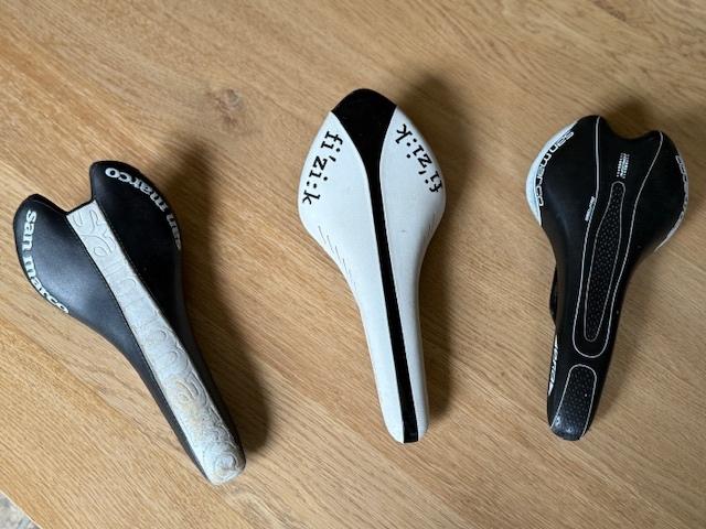 zadels voor racefiets. San Marco, Fizik., Overige merken, Gebruikt, Overige materialen, Ophalen of Verzenden