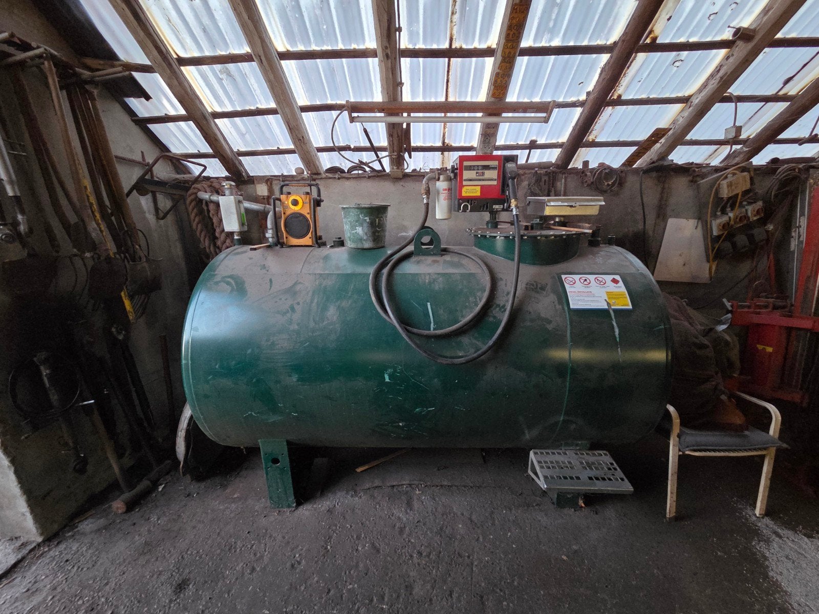 3000 tab dieseltank dubbelwandig  grondbak 3punt schepbak, 100 liter of meer, Ophalen, Gebruikt