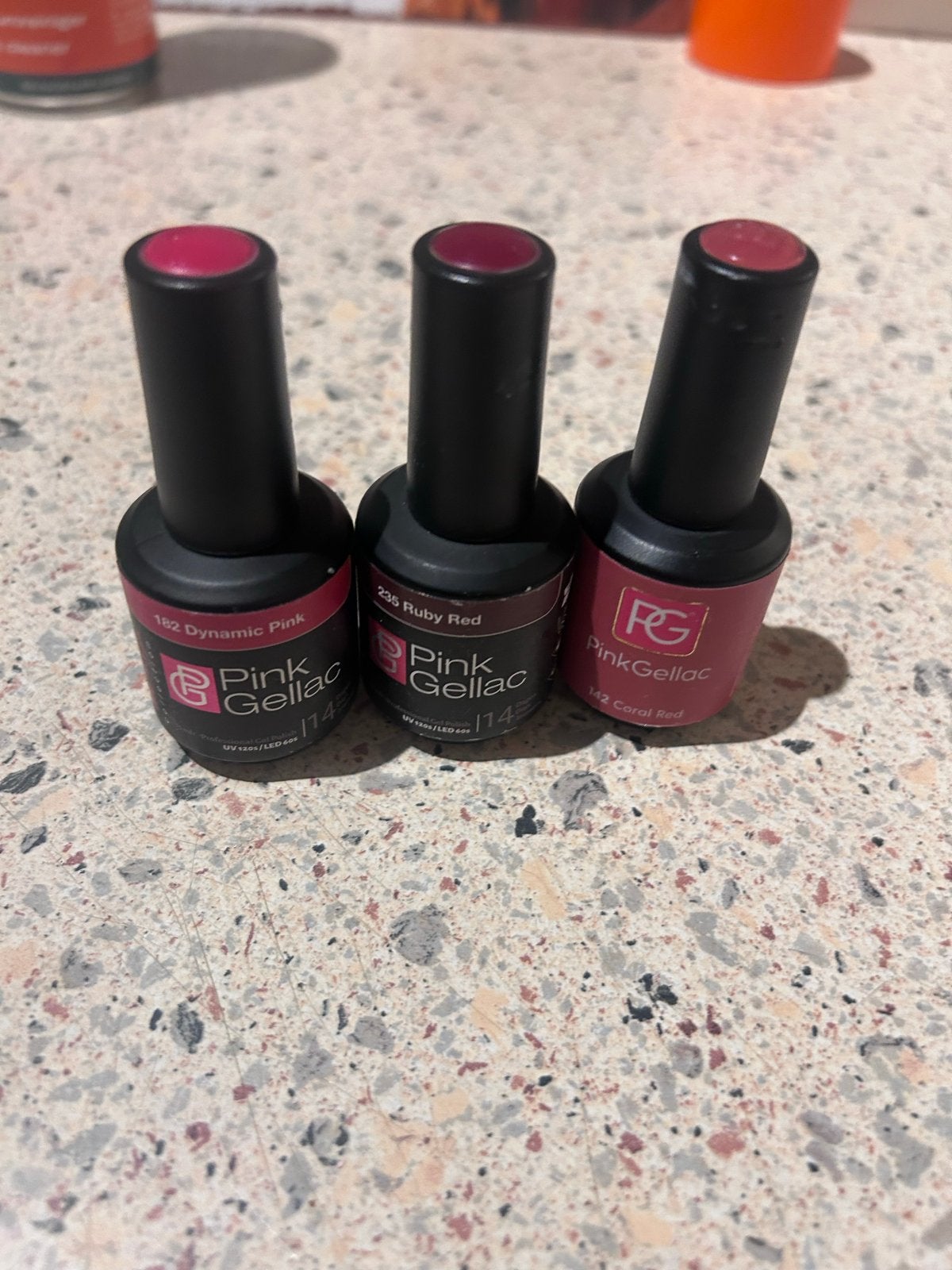 Pink Gellac nagellak in leuke kleuren, zo goed als nieuw, Ophalen of Verzenden, Zo goed als nieuw, Overige typen