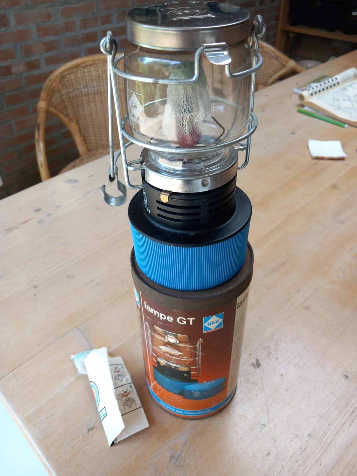 Camping gaslamp / Noodverlichting, Caravans en Kamperen, Ophalen of Verzenden, Gebruikt